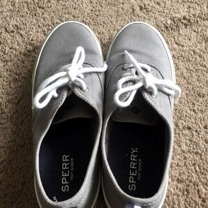 Sperry lace grey shoes